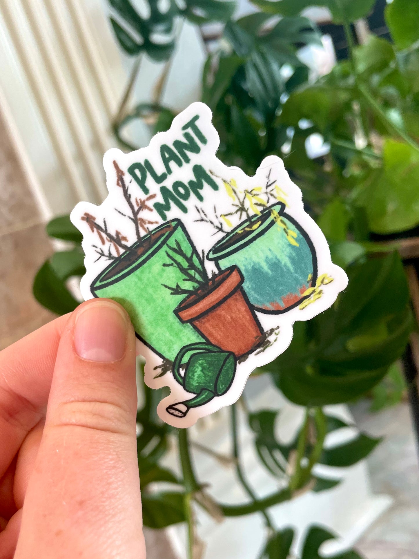 Plant Mom Sticker